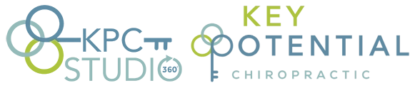 KPC Studio 360 Logo With Key Potential Chiropractic logo