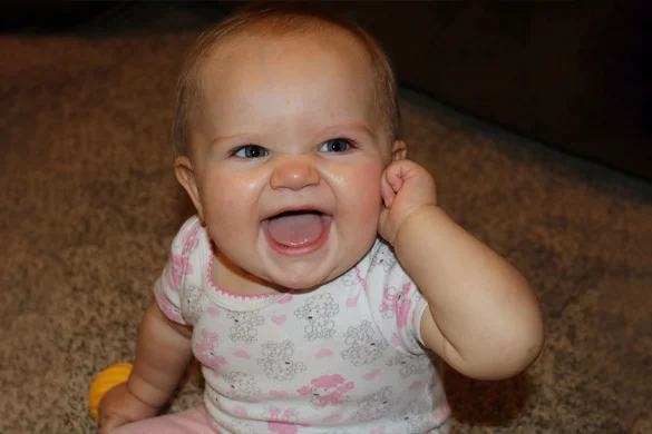 Smiling baby.